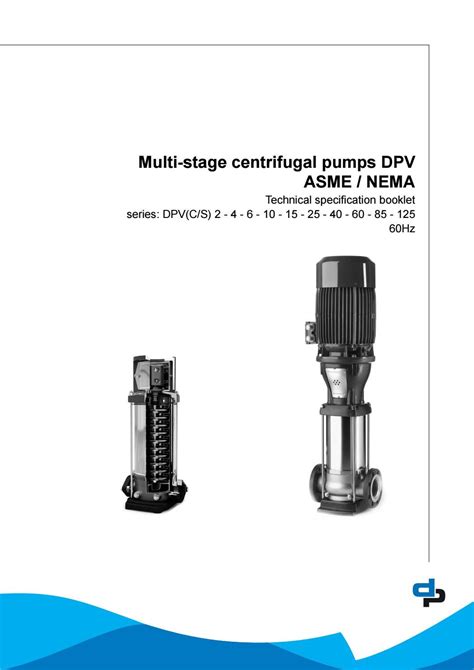 DPV Vertical Multistage Pumps Nema Technical Data Dp Pumps By