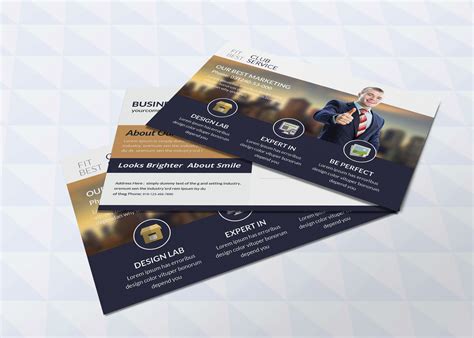 Marketing Consultant Postcard Design Template 99effects