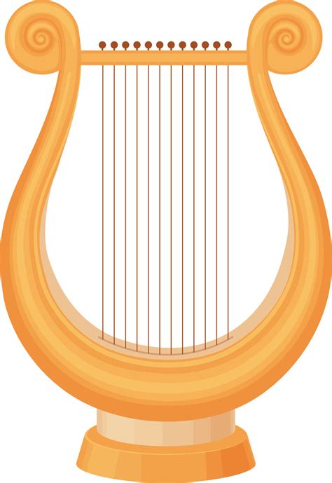 The Harp A Stringed Musical Instrument The Golden Harp Vector