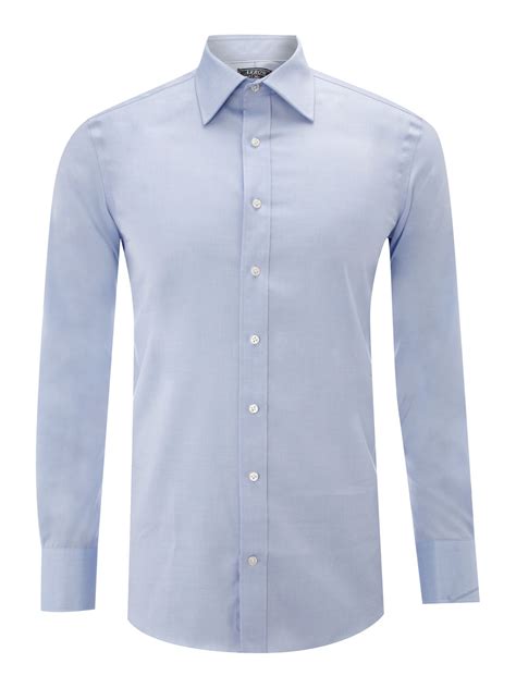 Arrow Long Sleeved Oxford Shirt In Blue For Men Sky Blue Lyst