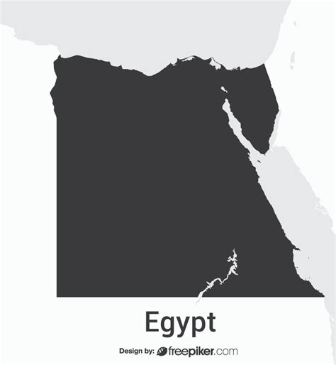 Freepiker Egypt Map Vector Design