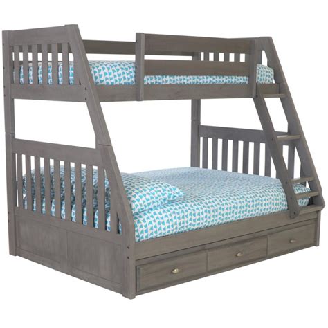 American Furniture Classics Model Solid Pine Twinfull Bunk Bed With