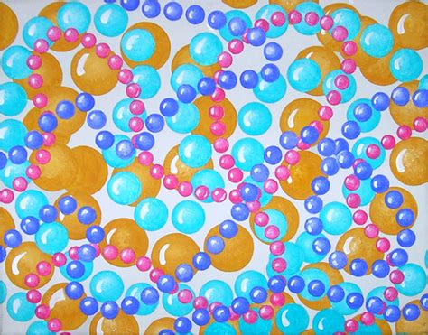 Claudia Lynch Mardi Gras Bead Paintings — Bubble Gum Colors