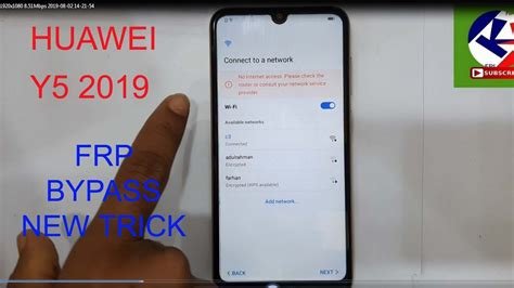 Huawei Y5 2019 Frp Bypass Android 901 With Frp Key Code No Talkback