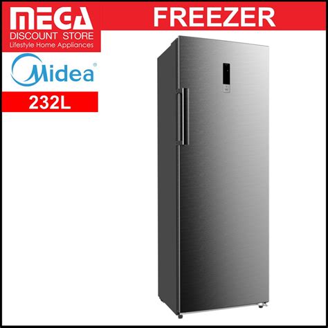 Midea Mcf232 232l Upright Freezer Shopee Singapore