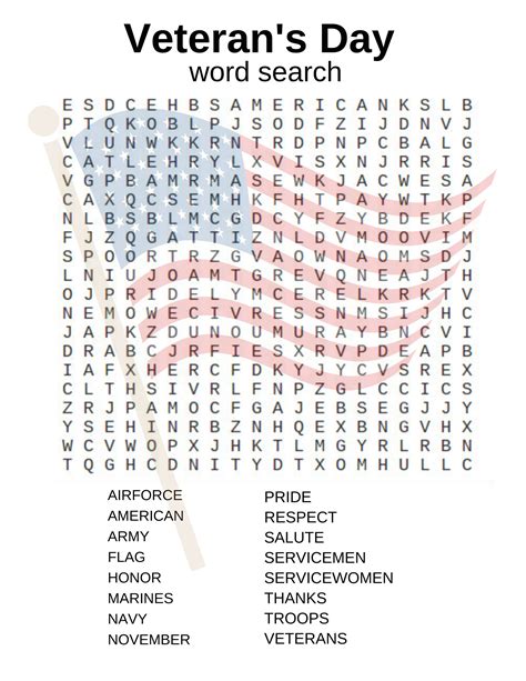 Free Memorial Day Word Search Puzzles Printable Printable Templates