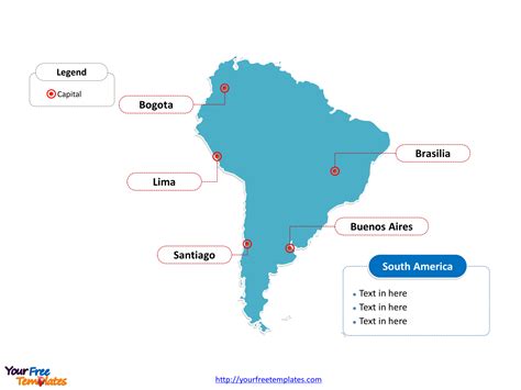 South America Map Templates For Powerpoint Images