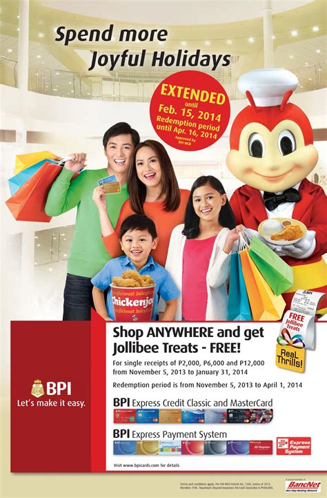 Bestfriend Jollibee On Twitter Our Promo For Bpi Credit And Debit