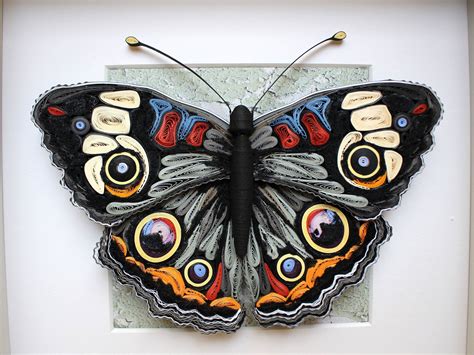 Paper Quilling Butterfly - 3D Butterfly Art - Framed Butterfly - Butterfly Wall Art - Butterfly ...
