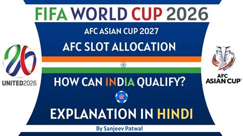fifa world cup 2026 asian qualification process in hindi total afc slots how can india