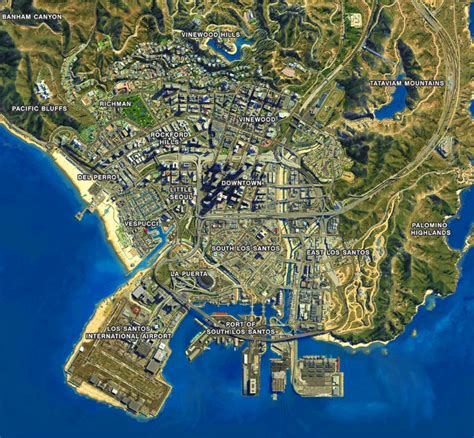 Mapa De Los Santos Do Gta V Foi Recriado Em Cities Sk