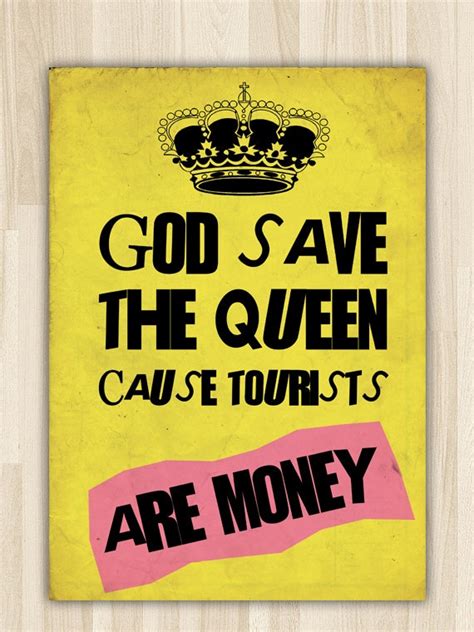 God Save The Queen Sex Pistols Poster Print Art By Pinepixel