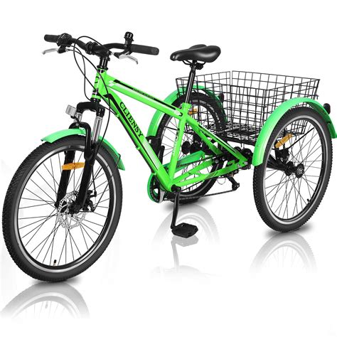 Buy 26 Inch Adult Ain Tricycle 7 Speed Three Wheel Bike Adults Trikes