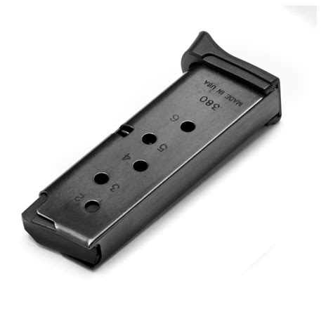 Ruger Lcp 380 Caliber Magazine With Finger Rest 6 Rounds 609878