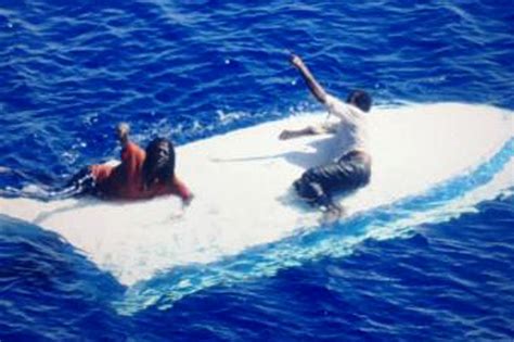 two men rescued after drifting at sea for eight days