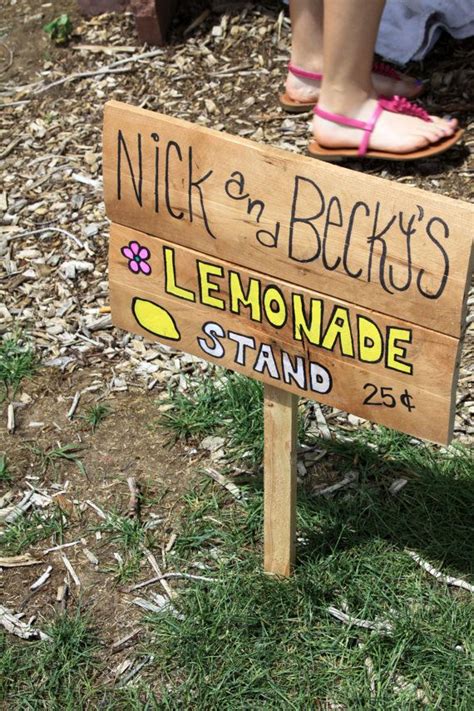 Handmade Lemonade Stand Sign Lemonade Stand Sign Lemonade Stand