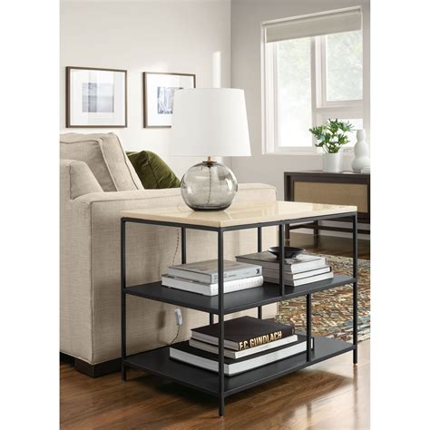 Bowen End Tables In Natural Steel Modern End Tables Modern Living