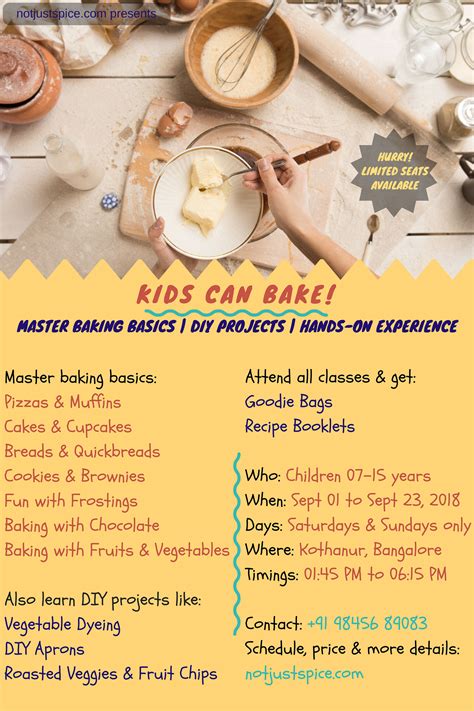 Kids Can Bake Baking Classes For Kids By Not Just Spice