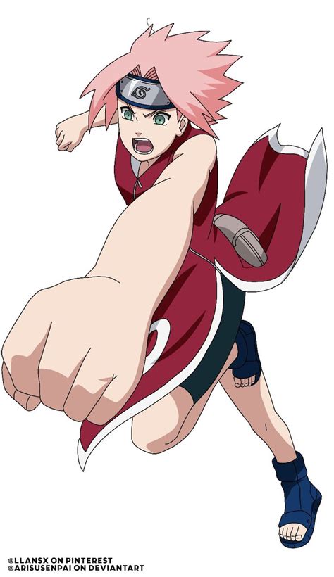 Sakura Haruno Chunin Exams Render Png Vs Ino Render Png Naruto Genin