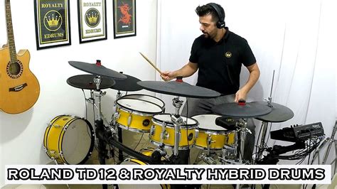Roland Td12 And Royalty Hybrid Drums Demo And Addictive Drums 2 Youtube