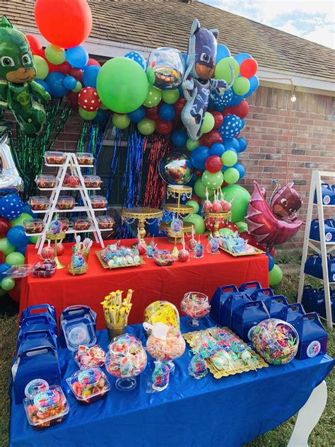 Pj Masks Birthday Party Ideas Photo 1 Of 4 Catch My Party