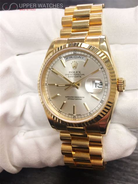 Rolex President Gold Day Date 118238 Upper Watches