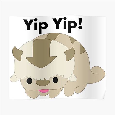 Appa Avatar The Last Air Bender Yip Posters Redbubble