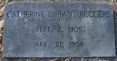 Margaret Catherine DuRant Rodgers (1905-1954) - Mémorial Find a Grave