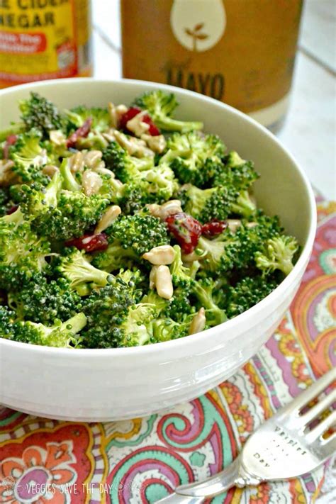 You can pick your own or buy a bushel. Vegan Broccoli Salad with Cranberries - Veggies Save The Day