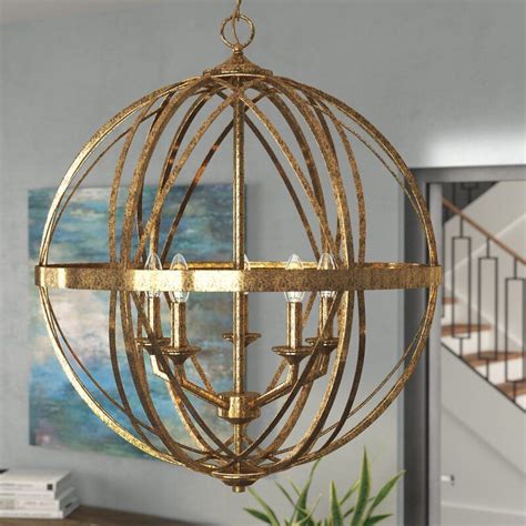 Check out our globe chandelier selection for the very best in unique or custom, handmade pieces from our chandeliers & pendant lights shops. Rodden 5-Light Candle Style Globe Chandelier in 2020 ...