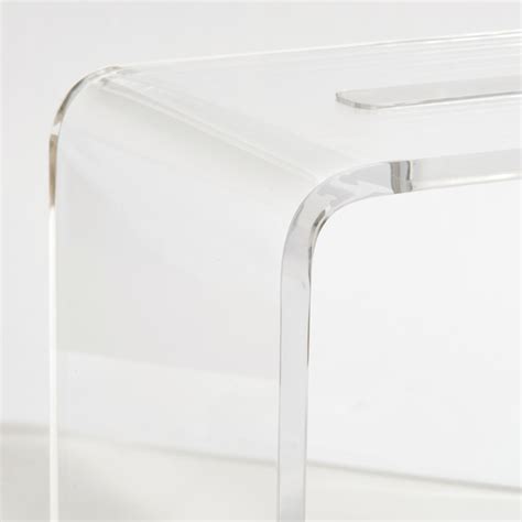Custom Lucite Shower Bench And Step Stool Clear Home Design