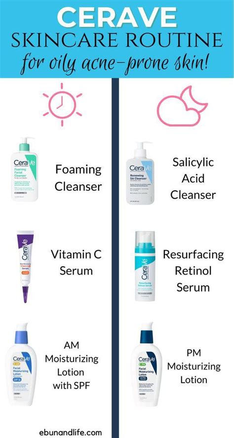 Cerave Skincare Routine For Oily Acne Prone Skin Acne Prone Skin Care