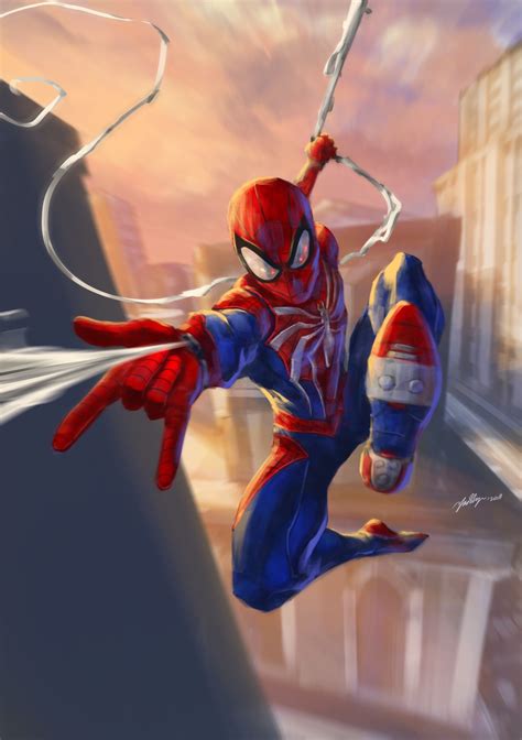 Spider Man Ps4 Spiderman Artwork Marvel Spiderman Art Superhero