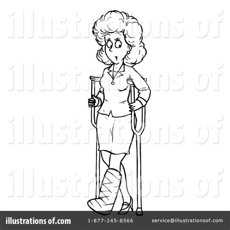 Crutches Clipart 211336 Illustration By Alex Bannykh