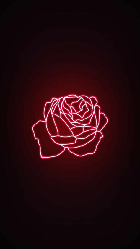 Neon Rose Wallpaper