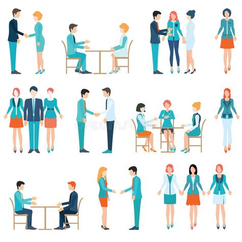 Partnership Business People Stock Vector Illustration Of Occupation
