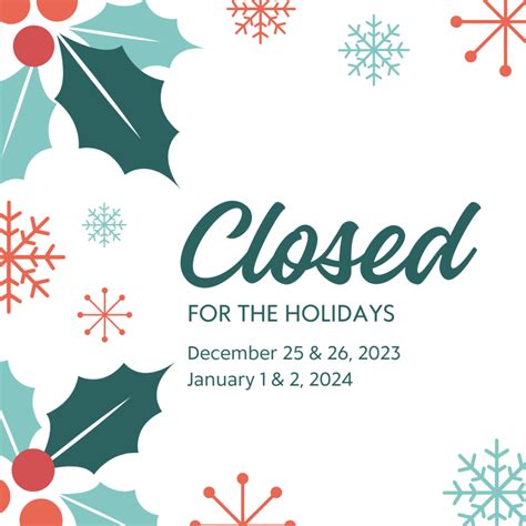Holiday Office Closures Candela Controls