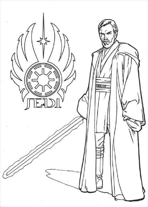 Star Wars Coloring Pages Jedi Knight | Star wars coloring sheet, Star wars prints, Star wars colors