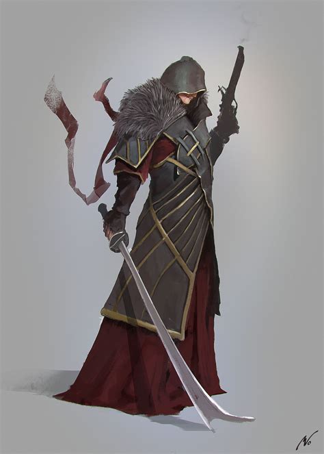 Witch Hunter Mikhail Vozdvizhensky Fantasy Character Design
