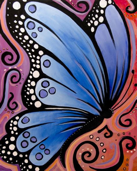 Pin On Butterfly Art Painting 8b4