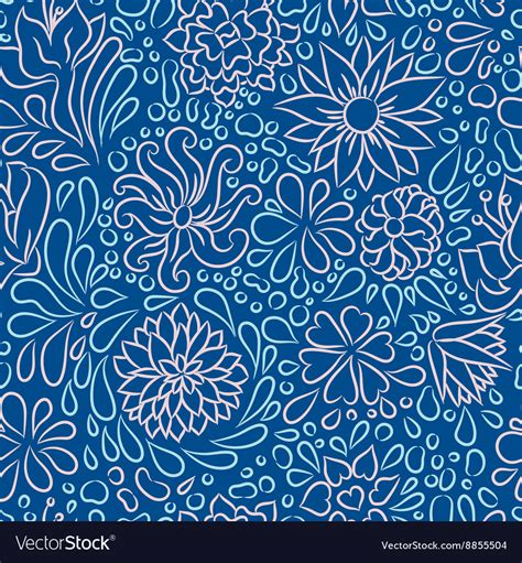 Flower Pattern Royalty Free Vector Image Vectorstock