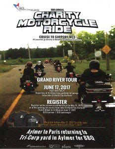 Rd Annual Charity Motorcycle Ride Mennonite Community Services Of