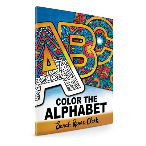 Color The Alphabet Printable Adult Coloring Book Sarah Renae Clark