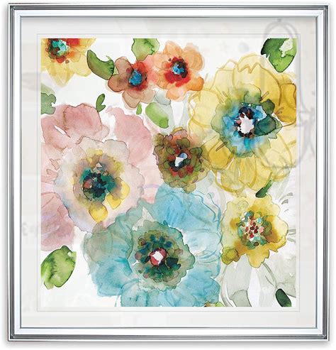 Renditions Gallery Blooming Of Spring I Abstract Artwork Colorful Flower Art Framed Giclee