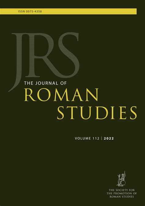 The Journal Of Roman Studies Cambridge Core
