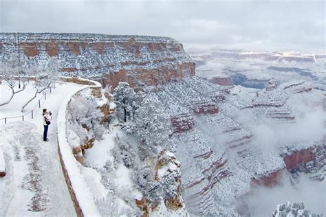 Grand Canyon Enters New Year Covered In Snow Nbc News