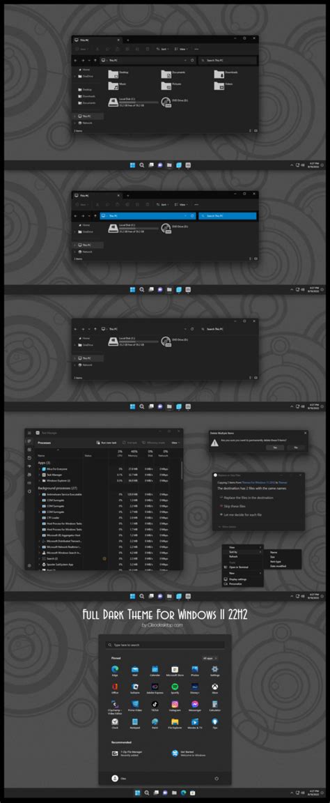 Full Dark Theme For Windows 11 22h2 Cleodesktop
