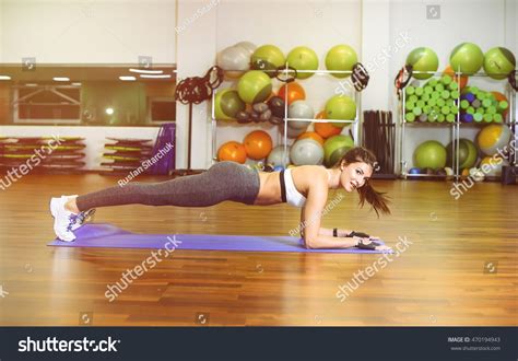 Fitness Girl Pushed Gym Concept Health Stock Photo 470194943 Shutterstock