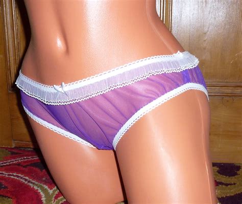 Vintage Style Sheer Nylon Pleat Panties Etsy