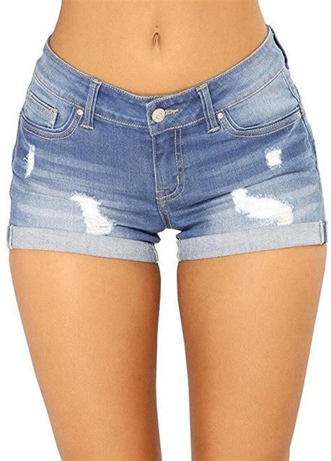 jeans shorts women ripped short jeans women fashion short etsy